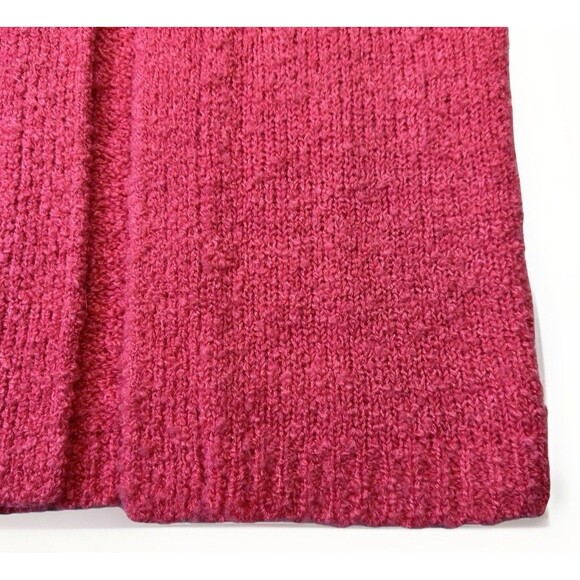 Vintage Tanner Hong Kong Bouclé Knit Cardigan Pink Wool Blend Size S - Picture 2 of 6